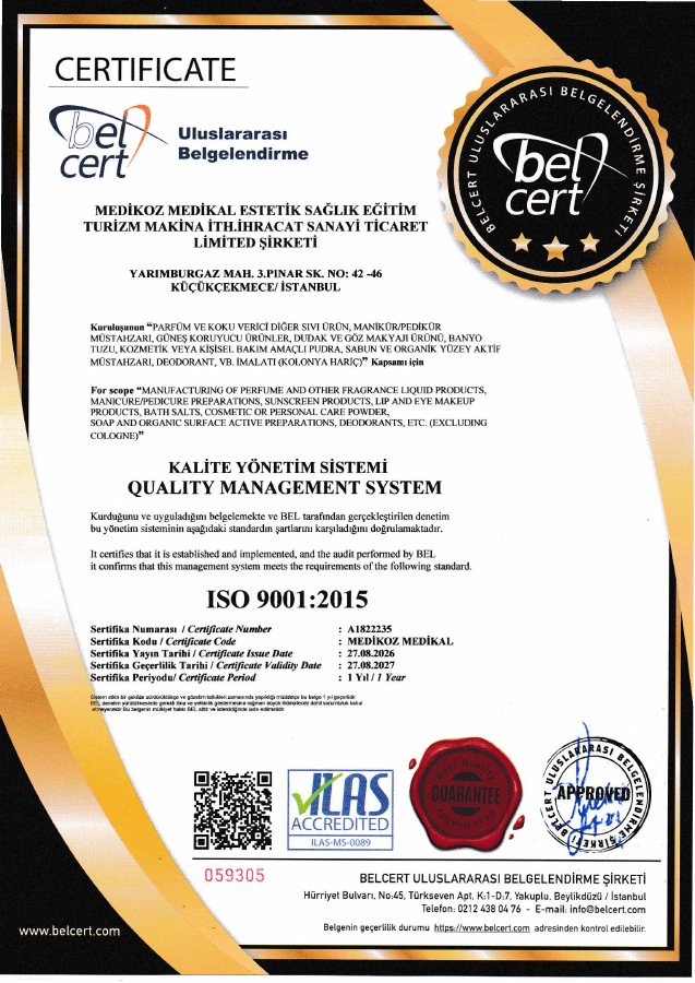 Medikoz Medikal ISO 9001:2015 Sertifikası